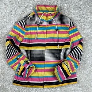 Retro Rainbow Canvas Jacket